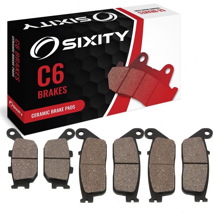 Sixity Front + Rear Ceramic Brake Pads 1995-1998 Honda CBR600F F3 SJR SE