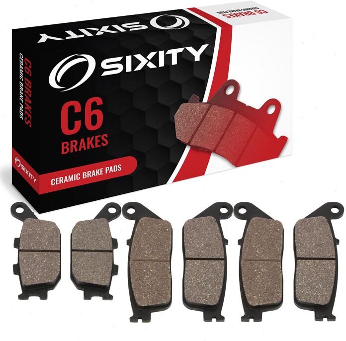 Sixity Front + Rear Ceramic Brake Pads 1999-2000 Honda CBR600F F4