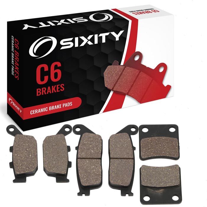 Sixity Front + Rear Ceramic Brake Pads 2014 Honda CTX700 DCT ABS Top