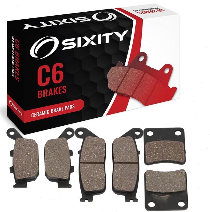 Sixity Front + Rear Ceramic Brake Pads 2014 Honda CTX700N DCT ABS Naked