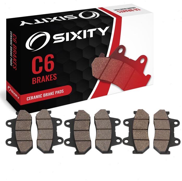 Sixity Front + Rear Ceramic Brake Pads 1985 Honda VF700F Interceptor