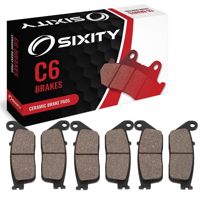 Sixity Front + Rear Ceramic Brake Pads 1994-1997 Honda VFR750F Interceptor