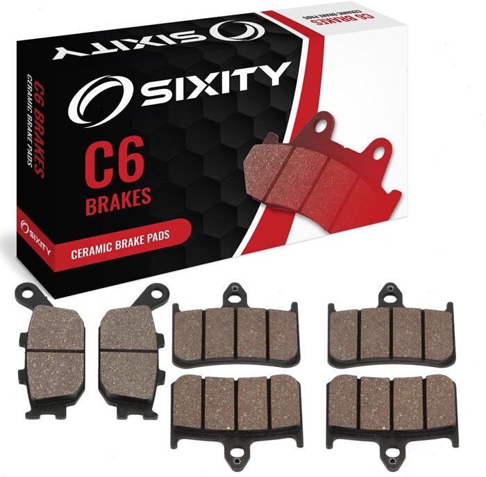 Sixity Front + Rear Ceramic Brake Pads 1996-1997 Honda CBR900RR Fireblade