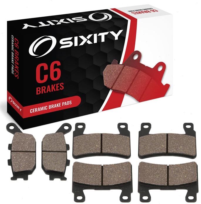 Sixity Front + Rear Ceramic Brake Pads 2013-2014 Honda CB1100 Non-ABS