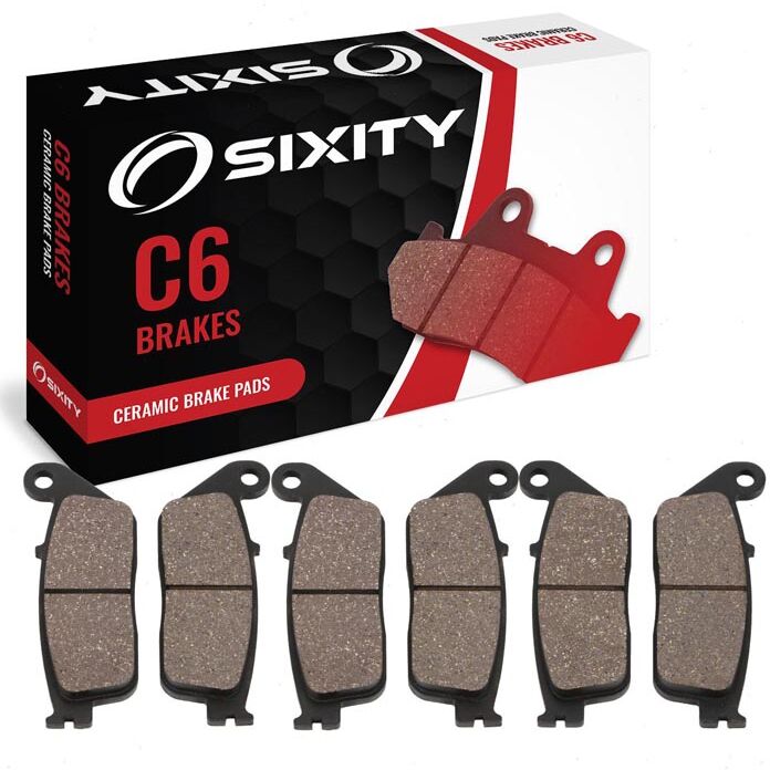 Sixity Front + Rear Ceramic Brake Pads 1995 Honda ST1100 ABS A