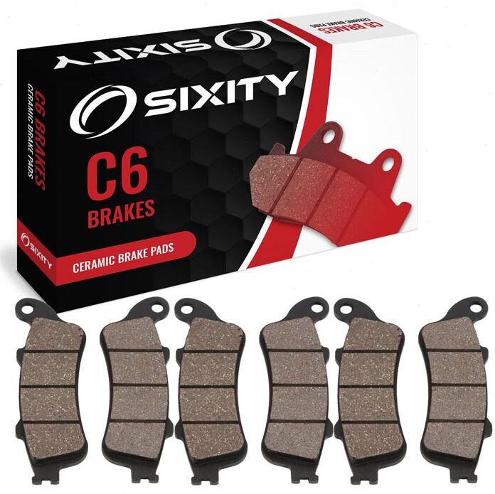 Sixity Front + Rear Ceramic Brake Pads 2012 Honda ST1300 ABS