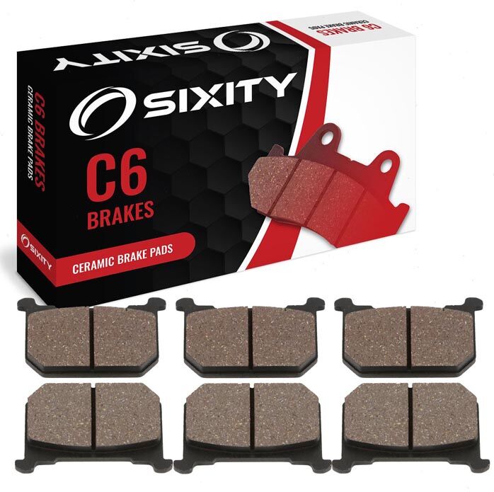 Sixity Front + Rear Ceramic Brake Pads 1981 Kawasaki KZ550D/H GPZ D1