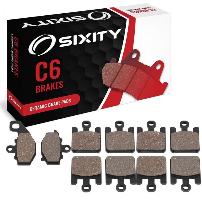 Sixity Front + Rear Ceramic Brake Pads 2003-2004 Kawasaki ZX636 Ninja ZX-6R