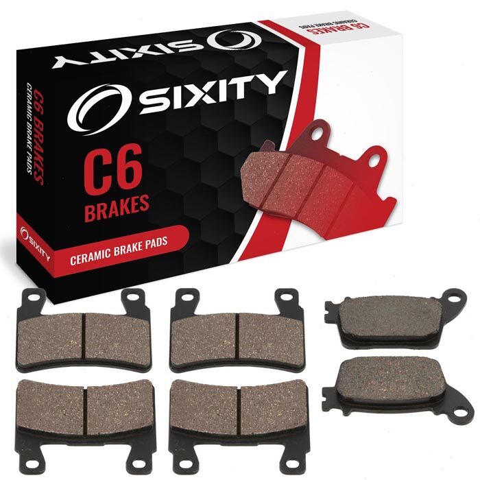 Sixity Front + Rear Ceramic Brake Pads 2013-2015 Kawasaki ZX636 Ninja ZX-6R