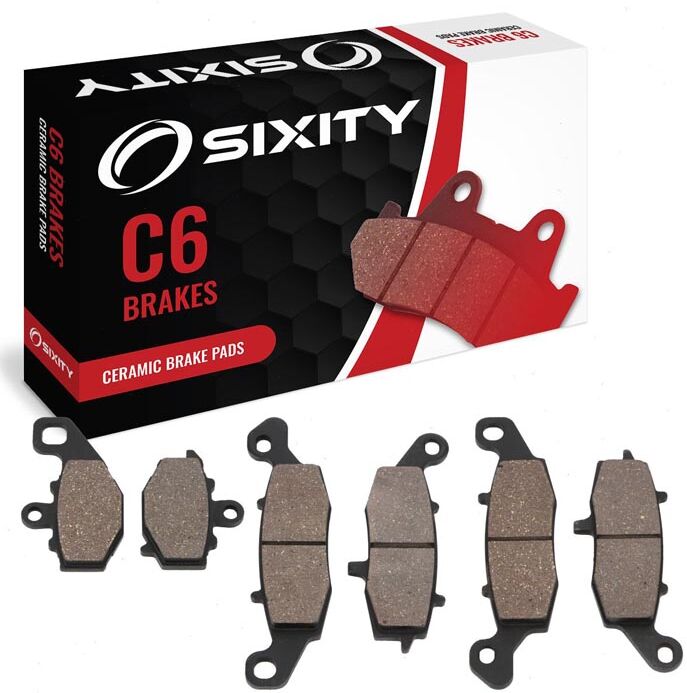 Sixity Front + Rear Ceramic Brake Pads 2012-2015 Kawasaki EX650 Ninja 650