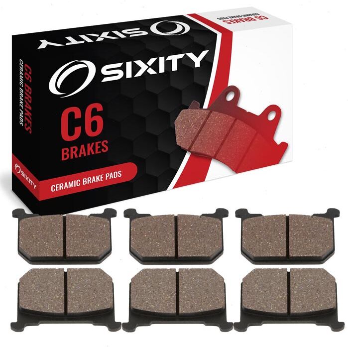 Sixity Front + Rear Ceramic Brake Pads 1982 Kawasaki KZ750R GPZ R1