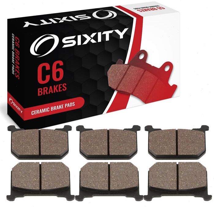 Sixity Front + Rear Ceramic Brake Pads 1983 Kawasaki KZ1000A/J J3