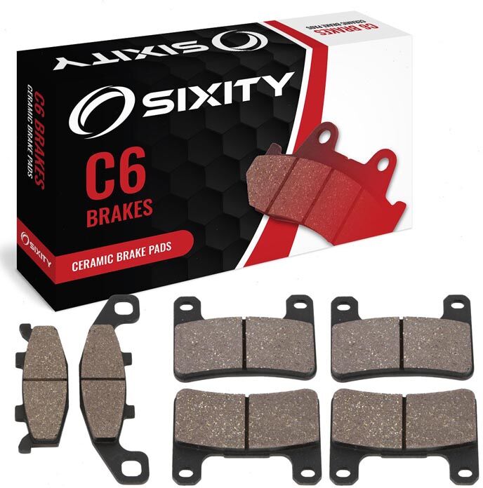 Sixity Front + Rear Ceramic Brake Pads 2011-2013 Kawasaki ZX1000 Ninja 1000