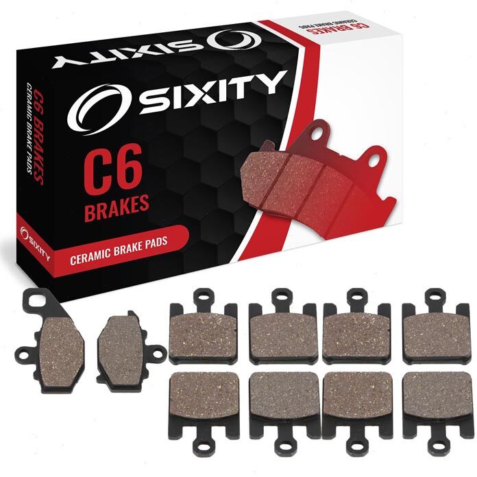 Sixity Front + Rear Ceramic Brake Pads 2004-2007 Kawasaki ZX1000 Ninja ZX-10R