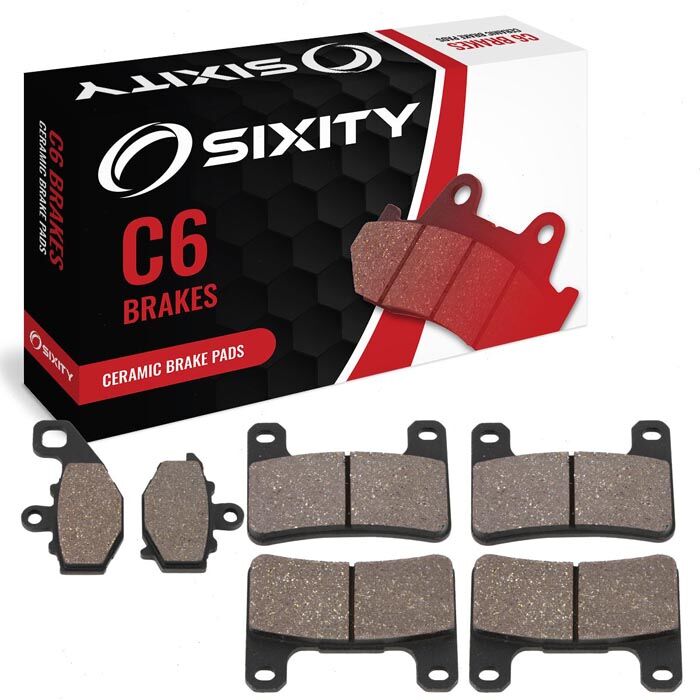 Sixity Front + Rear Ceramic Brake Pads 2008-2010 Kawasaki ZX1000 Ninja ZX-10R