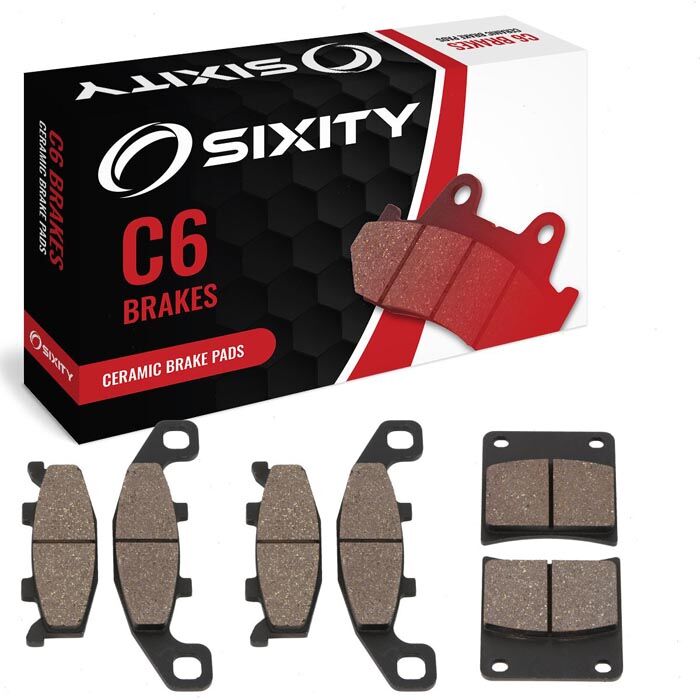 Sixity Front + Rear Ceramic Brake Pads 1991-1993 Suzuki GSX1100G GM GN GP