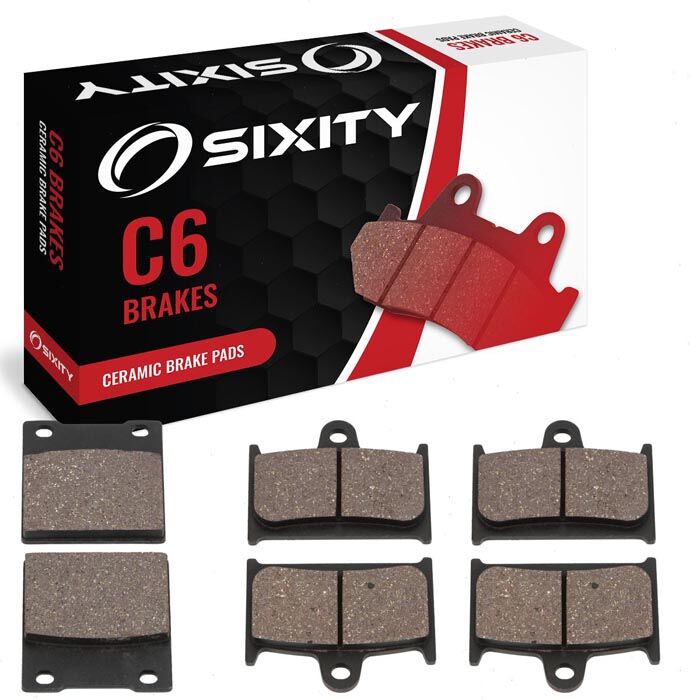 Sixity Front + Rear Ceramic Brake Pads 1989-1992 Suzuki GSX-R1100 K L M N