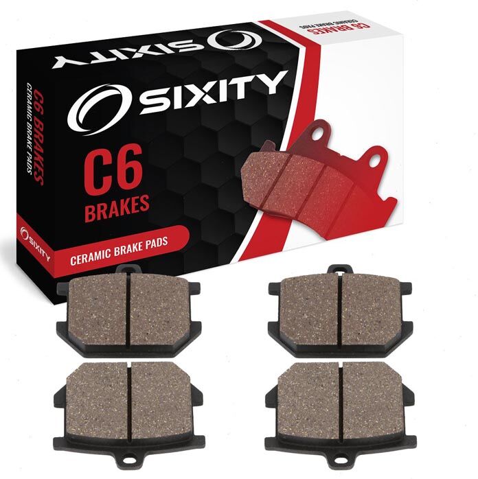 Sixity Front + Rear Ceramic Brake Pads 1978-1980 Yamaha XS650S Special SE