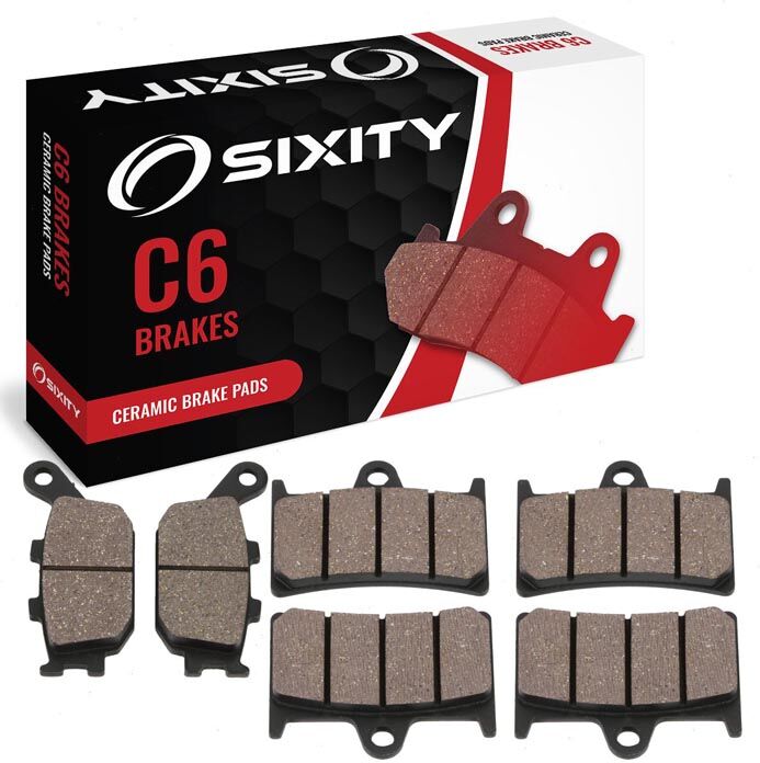 Sixity Front + Rear Ceramic Brake Pads 2004-2006 Yamaha YZF-R1 5VY