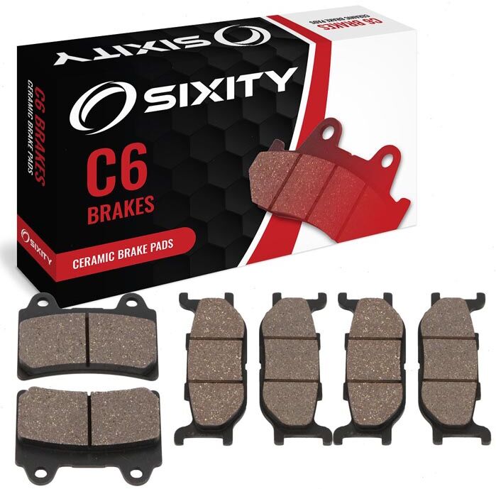 Sixity Front + Rear Ceramic Brake Pads 1999-2003 Yamaha XV1600AT Road Star Silverado