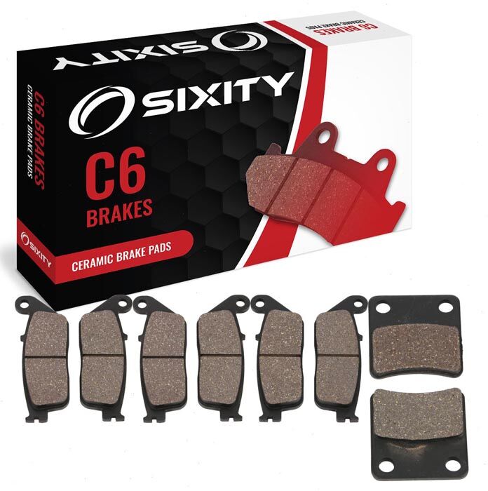 Sixity Front + Rear Ceramic Brake Pads 2015 BMW C 600 GT Special Edition Scooter