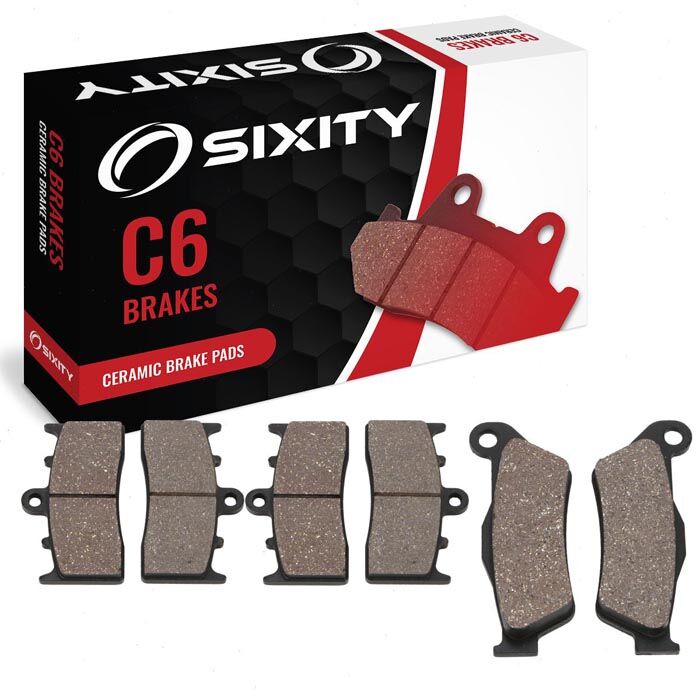 Sixity Front + Rear Ceramic Brake Pads 2005-2007 BMW K1200LT K27 0378