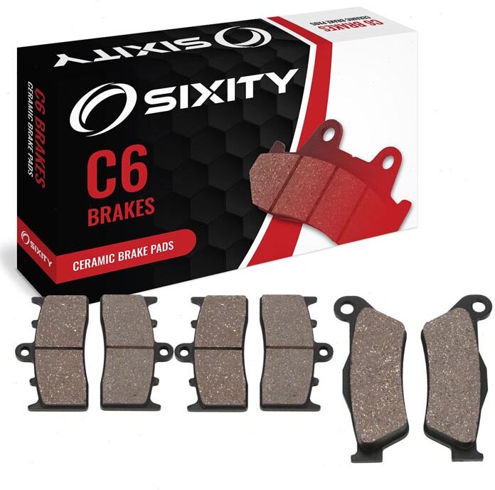 Sixity Front + Rear Ceramic Brake Pads 2003-2005 BMW R1150R Rockster