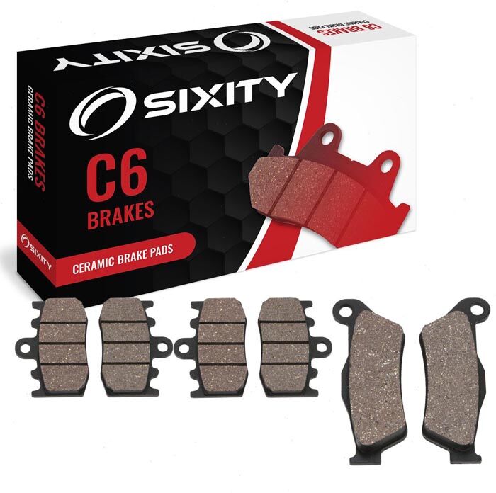 Sixity Front + Rear Ceramic Brake Pads 2001-2005 BMW R1150RT Integral ABS