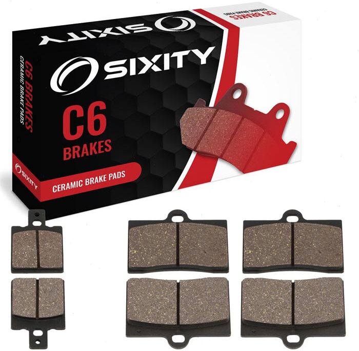 Sixity Front + Rear Ceramic Brake Pads 1992-1995 Moto Guzzi Daytona 1000