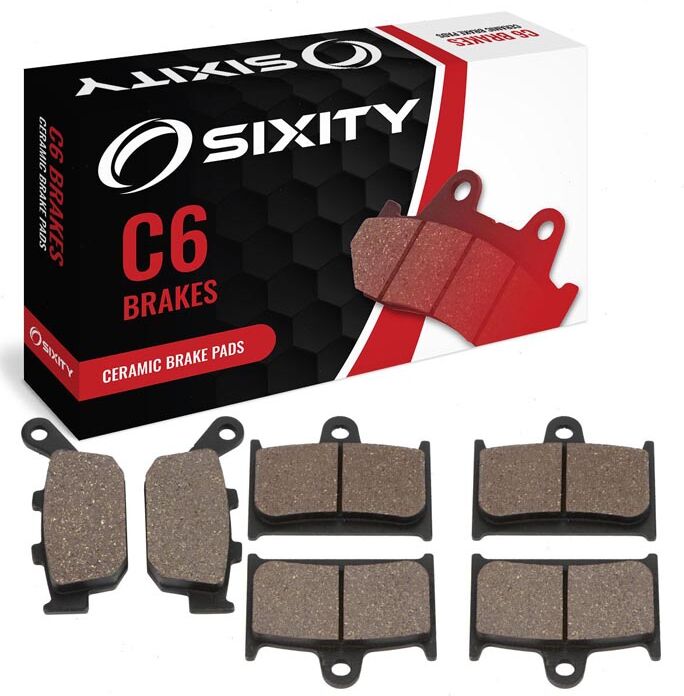 Sixity Front + Rear Ceramic Brake Pads 2005 Triumph Daytona 650