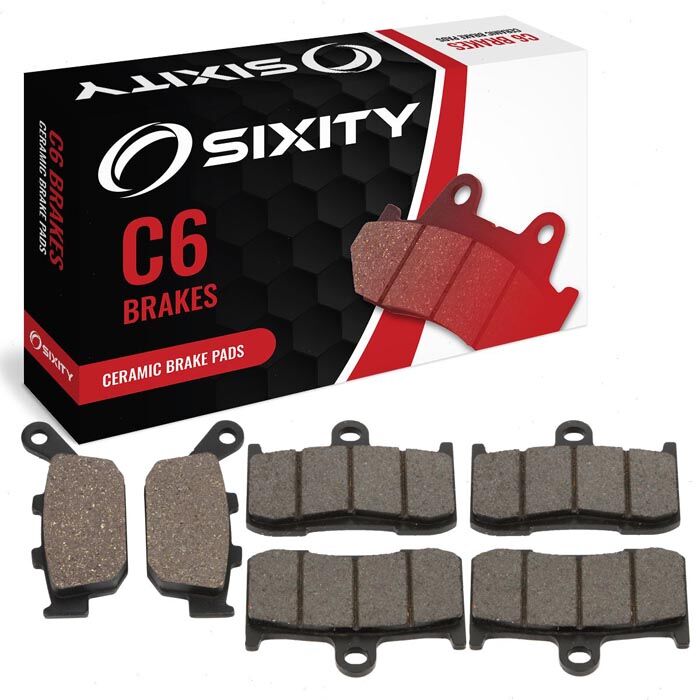 Sixity Front + Rear Ceramic Brake Pads 2006-2008 Triumph Daytona 675