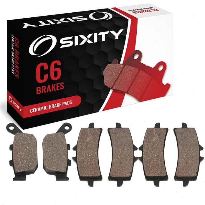 Sixity Front + Rear Ceramic Brake Pads 2011-2012 Triumph Daytona 675 R