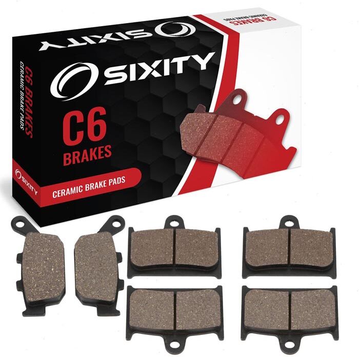 Sixity Front + Rear Ceramic Brake Pads 2001-2004 Triumph Daytona 955i