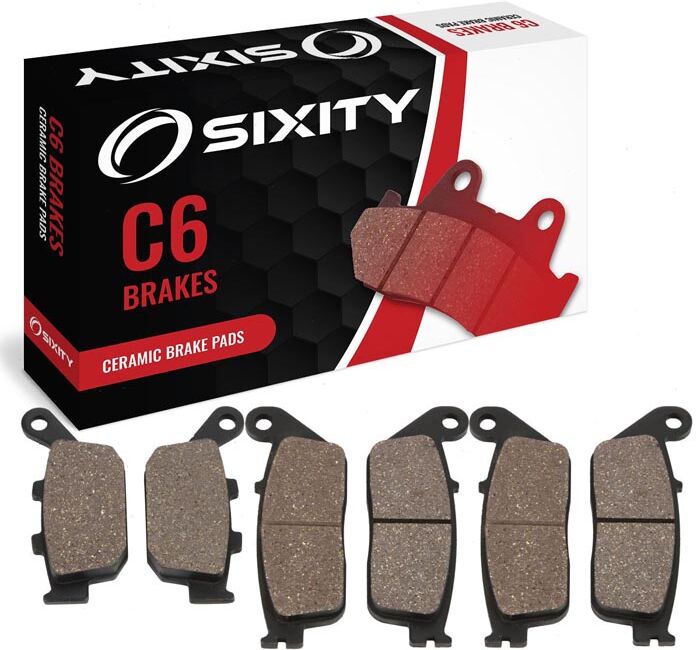 Sixity Front + Rear Ceramic Brake Pads 2008-2012 Triumph Street Triple 675