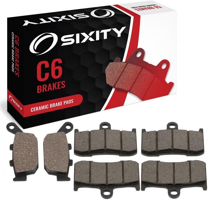 Sixity Front + Rear Ceramic Brake Pads 2012 Triumph Speed Triple R ABS R