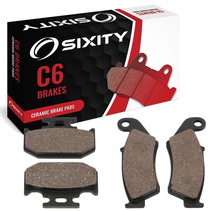 Sixity Front + Rear Ceramic Brake Pads 1994 Kawasaki KX125 K1