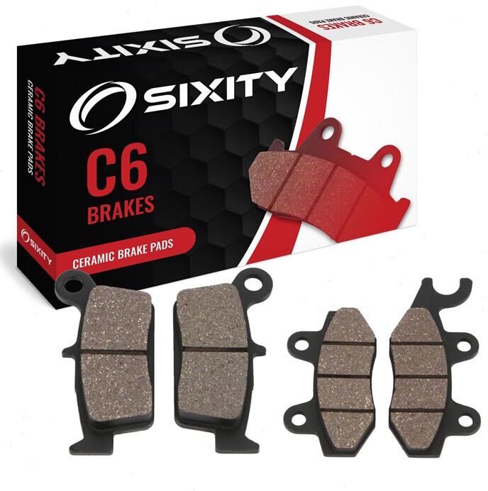 Sixity Front + Rear Ceramic Brake Pads 2009-2010 Kawasaki KLX250S T9F TAF