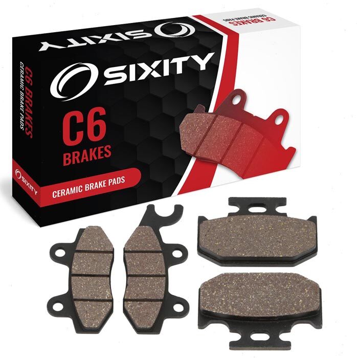 Sixity Front + Rear Ceramic Brake Pads 1990 Suzuki RM125 L