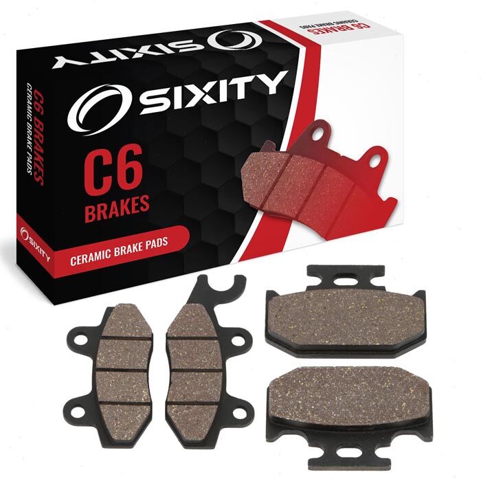 Sixity Front + Rear Ceramic Brake Pads 1990 Suzuki RM250 L