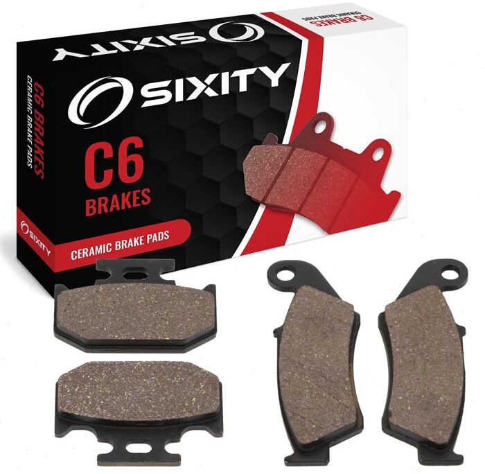 Sixity Front + Rear Ceramic Brake Pads 1996-1998 Suzuki RMX250 T V W