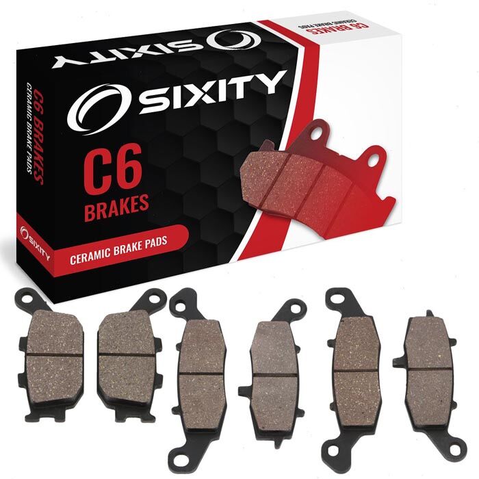 Sixity Front + Rear Ceramic Brake Pads 2011-2015 Suzuki DL650A V-Strom ABS