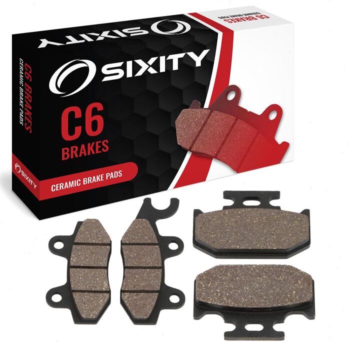 Sixity Front + Rear Ceramic Brake Pads 1998 Yamaha WR 125 K