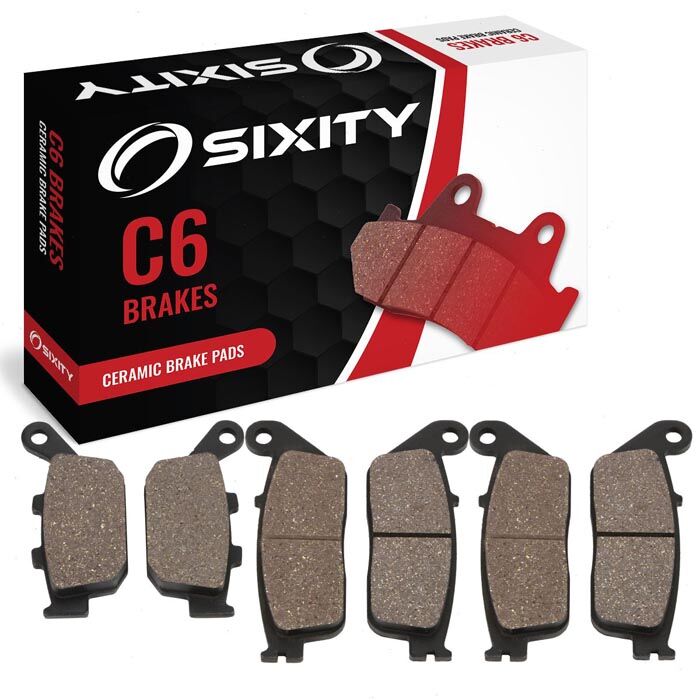 Sixity Front + Rear Ceramic Brake Pads 2014 Triumph Tiger 800 XC Non ABS