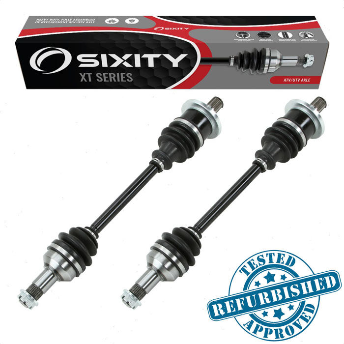2 pc Sixity XT Refurbished Rear Left Right Axles for 2004-2014 Arctic Cat 1000 EFI H2 4x4 Auto TRV Cruiser 400 LE TBX Plus 450 H