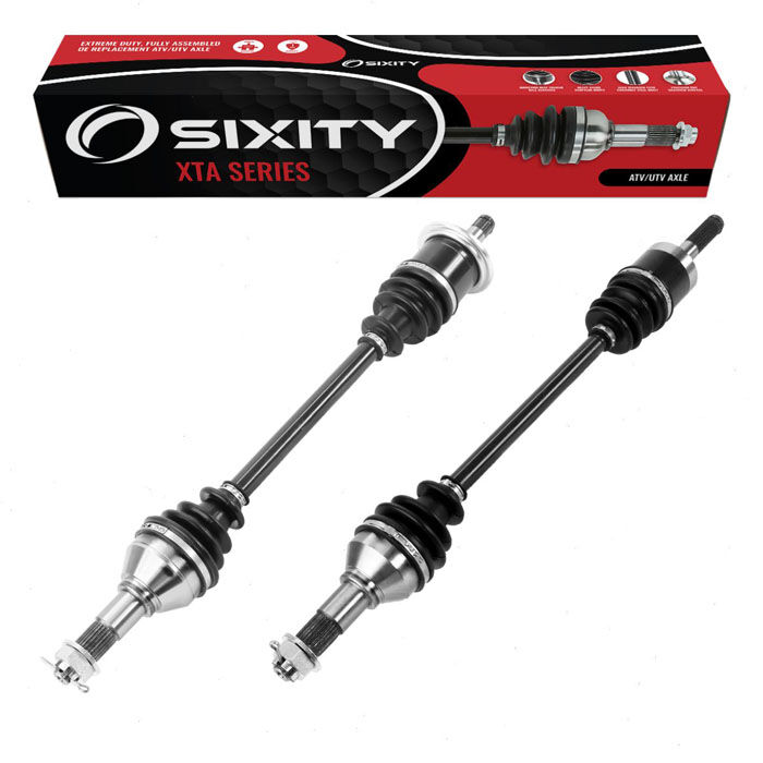 2 pc Sixity XTA Front Left Right Axles for 2016 Can-Am Commander 1000 Mossy Oak Hunting Edition