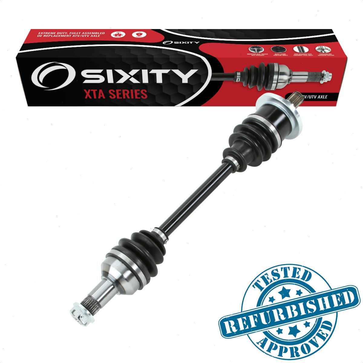 Sixity XTA Refurbished Front Right Axle for 2006-2014 Arctic Cat 1000 EFI H2 4x4 Auto Mud Pro TRV Cruiser 400 LE TBX Plus 450 H1