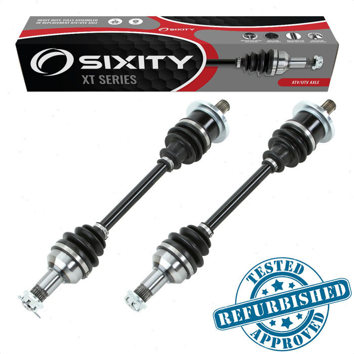 2 pc Sixity XT Refurbished Front Left Right Axles for 2006-2014 Arctic Cat 1000 EFI H2 4x4 Auto Mud Pro TRV Cruiser 400 LE TBX P