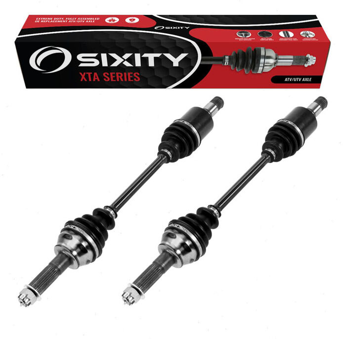 2 pc Sixity XTA Rear Left Right Axles for 2006-2017 Polaris Ranger 2x4 500 4x4 EFI 700 6x6 800 Crew HD MVRS XP