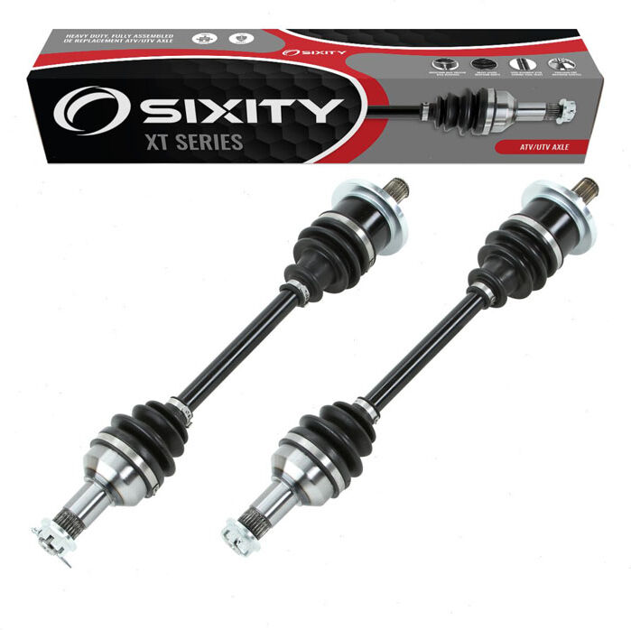 2 pc Sixity XT Front Left Right Axles for 2006-2014 Arctic Cat 1000 EFI H2 4x4 Auto Mud Pro TRV Cruiser 400 LE TBX Plus 450 H1 L