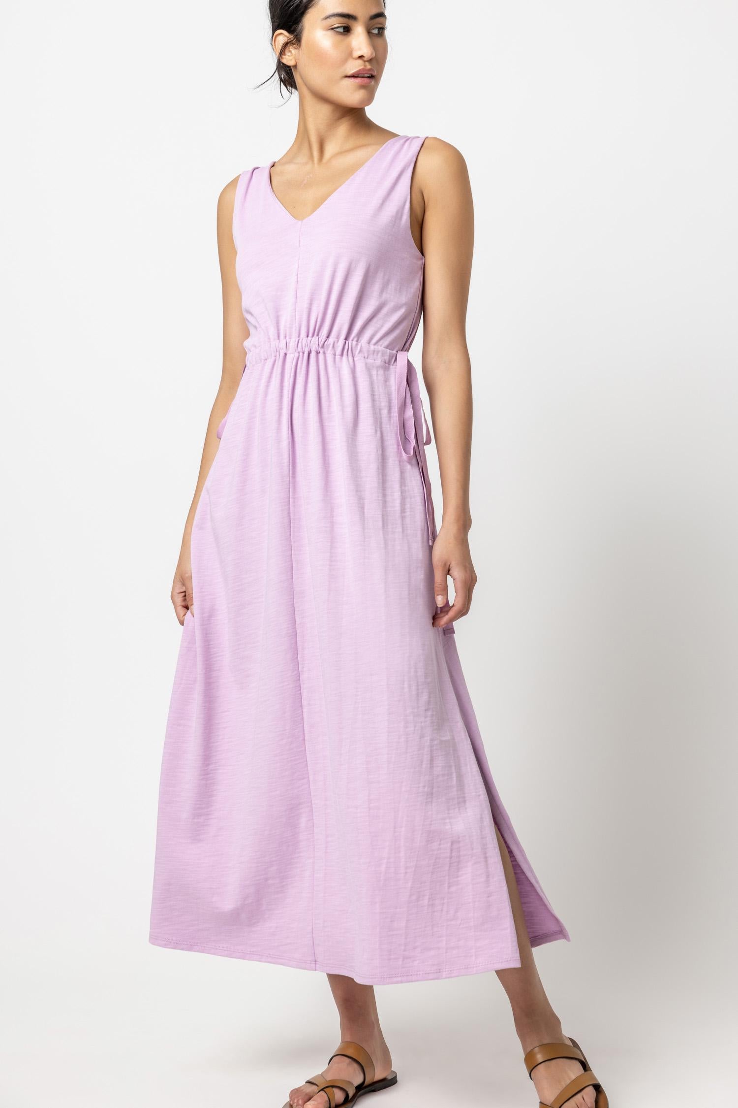 Drawcord Waist Maxi Dress - Calypso / X-Small - Lilla P